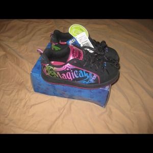 Cute black and  colorful shoes