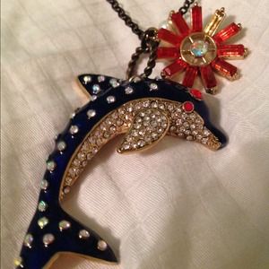 Betsey Johnson Dolphin Necklace