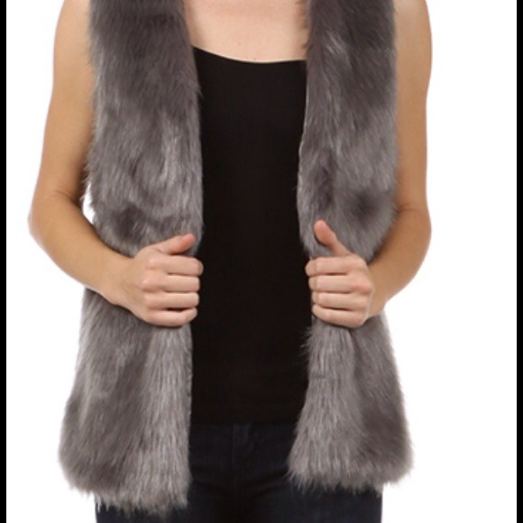 Taupe Fur Vest