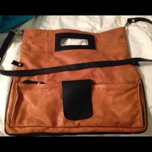 Tan Leather Across the Shoulder Purse