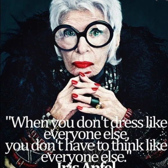 Iris Apfel. Fashion icon
