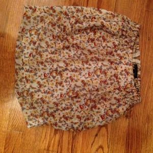 Fun skirt elastic waist with zipper and pockets