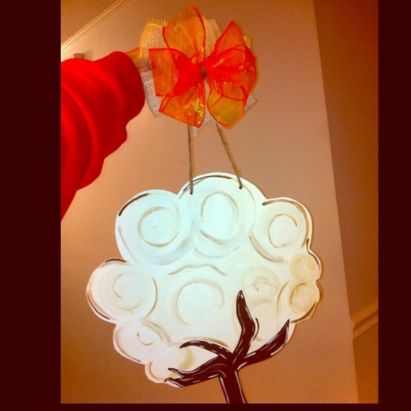 Cute "cotton" door hanger
