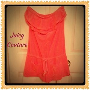 💘Juicy Couture Strapless Terry Romper