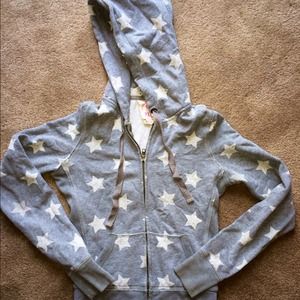 Victoria's Secret PINK Star Zip Up Hoodie Vintage