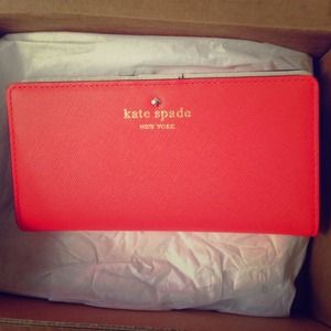 Kate spade, coral wallet