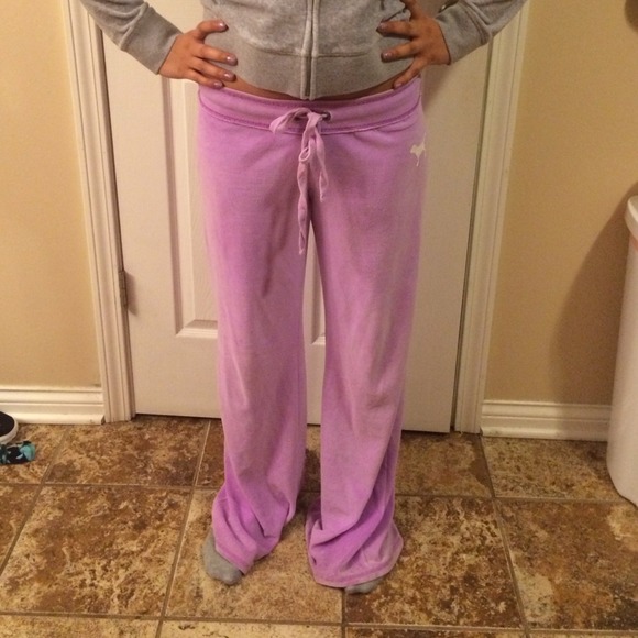 VS PINK FLARE SWEATS PINKISH PURPLE - Picture 3 of 4