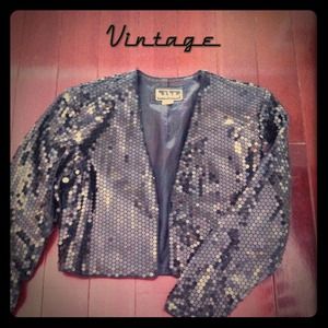 1980's vintage Nicole miller sequin jacket