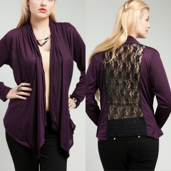 ✨4 COLORS AVAILABLE LACE CARDIGAN - Picture 2 of 4