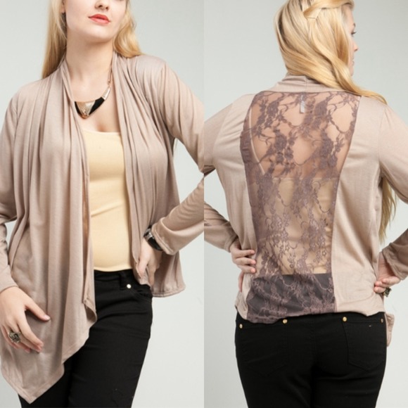 ✨4 COLORS AVAILABLE LACE CARDIGAN - Picture 3 of 4