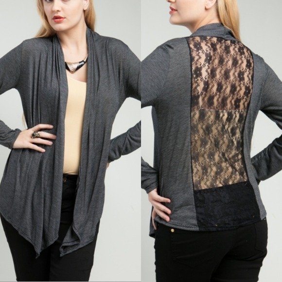 ✨4 COLORS AVAILABLE LACE CARDIGAN - Picture 4 of 4