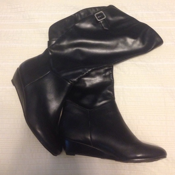 Faux Leather Boots