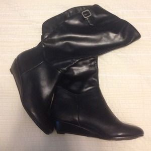 Faux Leather Boots