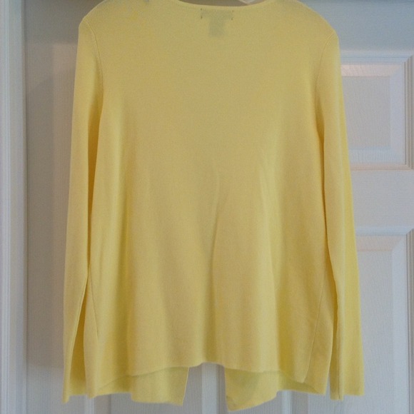 BUNDLE FOR ANN......M/L yellow cardigan sweater. - Picture 3 of 3