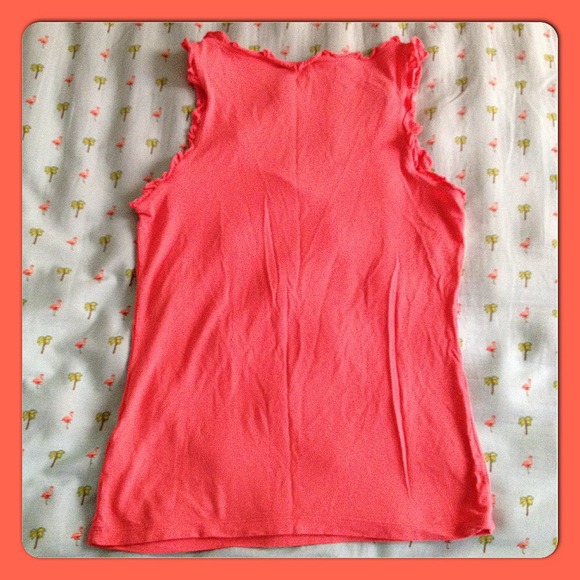 🌺Coral Ruffly Tank🌺 - Picture 2 of 3