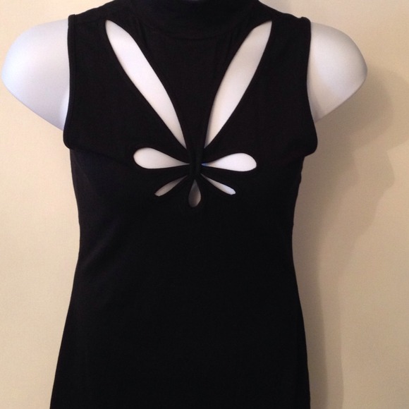 various Tops - BLACK/WHT HI-LO TOP, EXPRESS BLK TOP, 2 BRACELETS