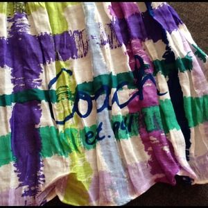 Coach crinkle silk scarf