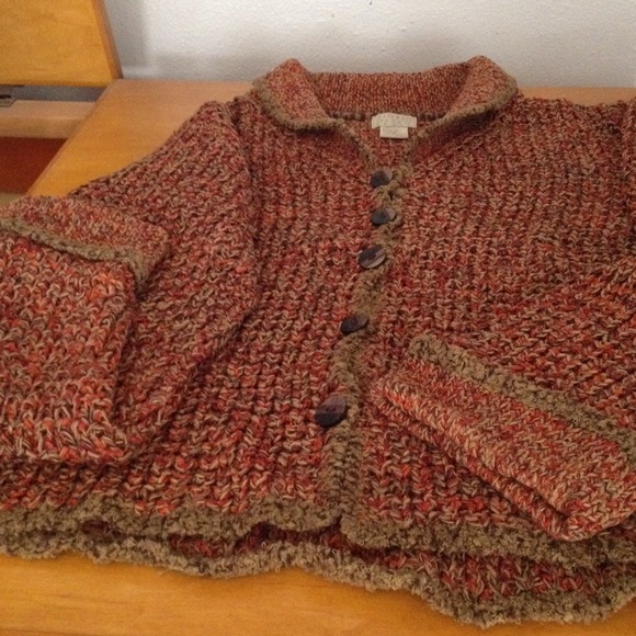 Loose Weave Beautiful Button Sweater