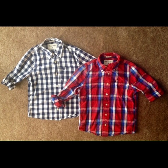 Boys, Abercrombie Flannel Shirts