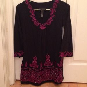 Black INC scoop neck tunic