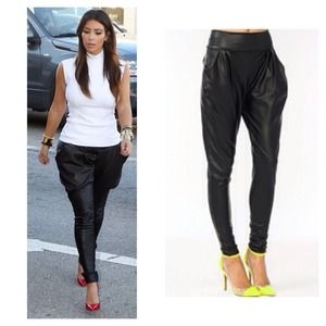 Chic Faux Leather Joggers!!!🚨🚨🚨