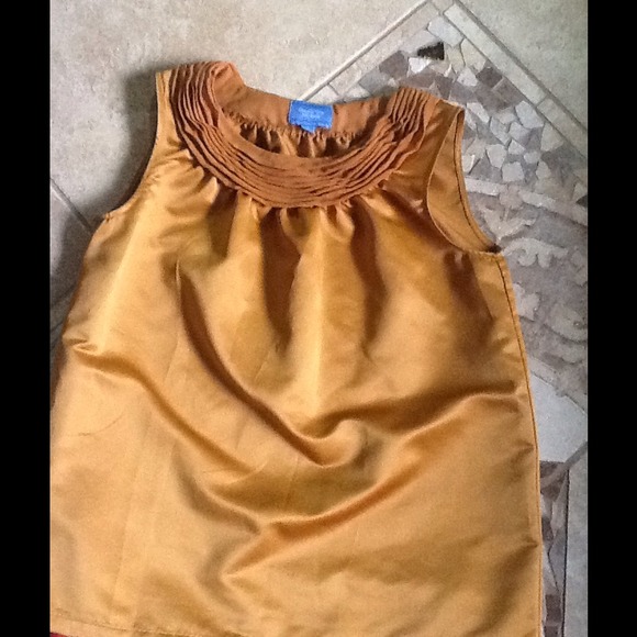 Silky Sleeveless Gold Vera Wang SOLD