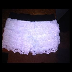 Ruffle shorts.