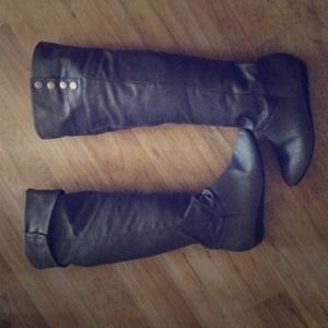 Wide-Calf Over-the-knee riding boots