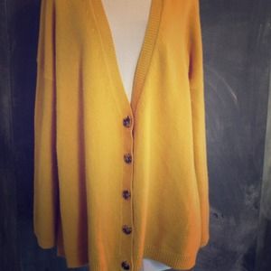 Reserved:THEORY mustard cashmere// oversize cardi