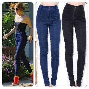 American Apparel High Waisted Skinny Jeans