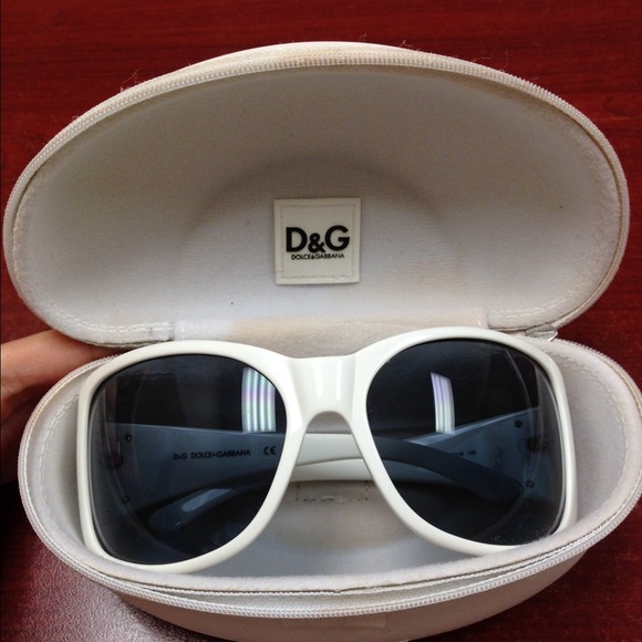 SOLD!!!!Authentic D&G white sunglasses