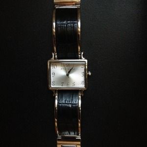 Betsy Johnson silver black watch