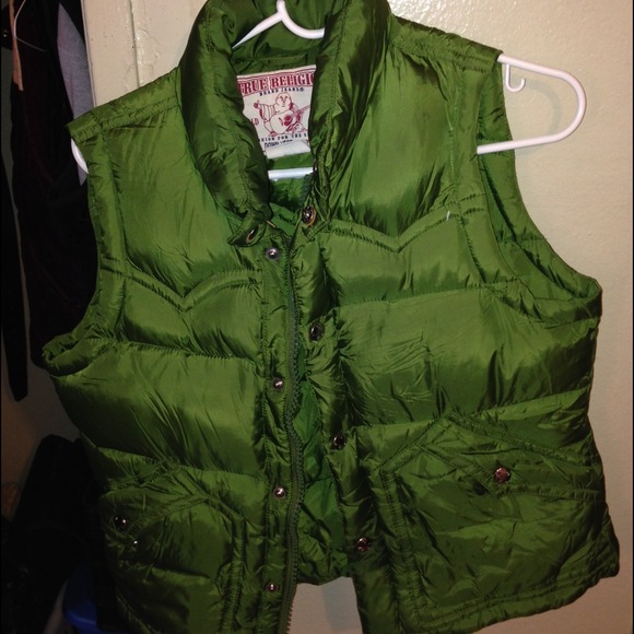 true religion puffy vest