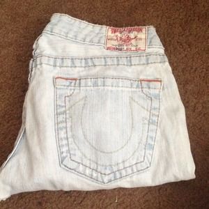 True religion bobby cut off shorts!