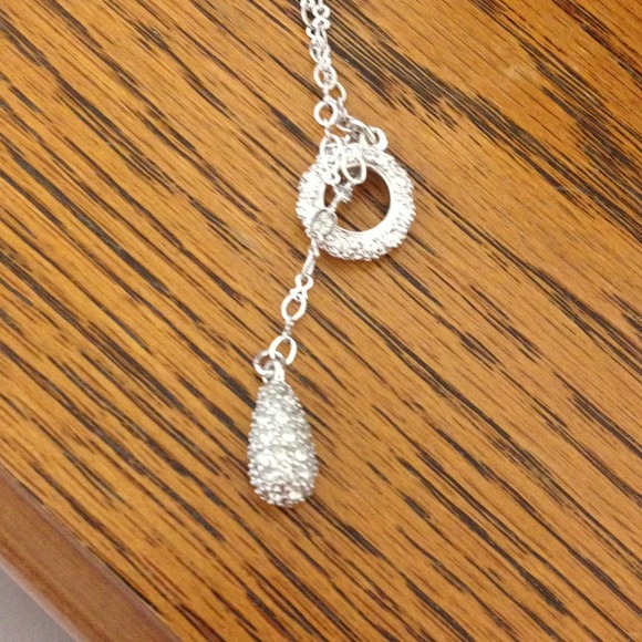 Lia Sophia crystal teardrop necklace