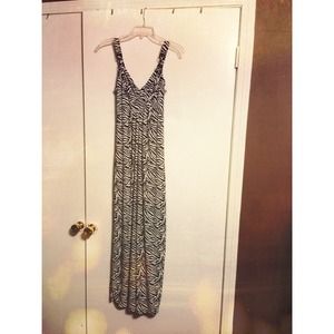 Long Zebra Dress