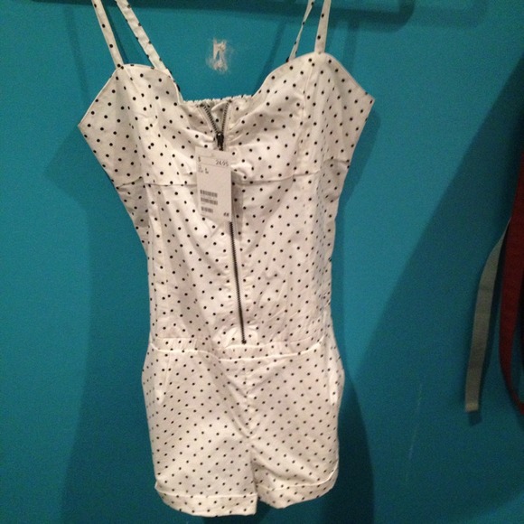 Polka dot romper