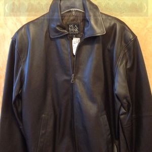 leather bomber jacket