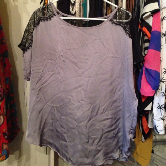 Lacy back shirt(: