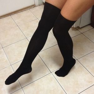 Other - Black Over the Knee Thigh High Socks Other - Black Over the Knee Thigh High Socks