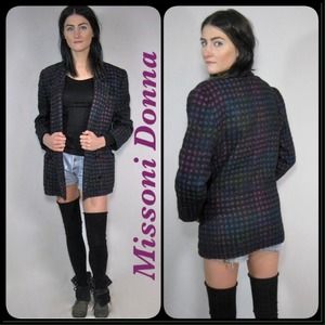 Vintage Missoni Donna rainbow blazer