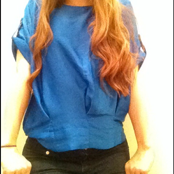 TRADED❌❌❌❌ New York and Company blue blouse NWT - Picture 3 of 4