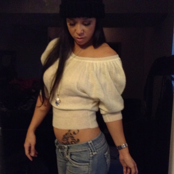 Victoria's Secret | Cream | Off-Shoulder Sweater