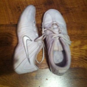 REDUCED!!! White nike cheer shoes