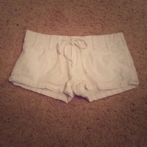 Beachy white summer shorts!