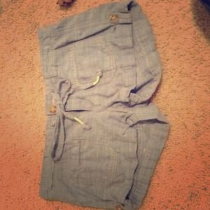 Super cute denim colored shorts!