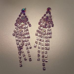 Sparkly earrings. No backs!!