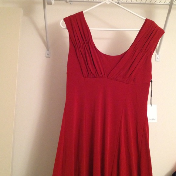 Calvin Klein red dress