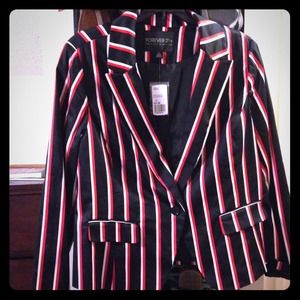 Black Blazer W/Stripes