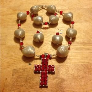 SOLD.......Home made jewelry set